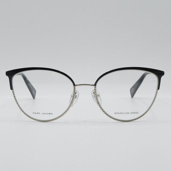MARC JACOBS MARC 256 205 BLACK SILVER CAT EYE WOMEN'S EYEGLASSES FRAME 5… - Picture 3 of 11
